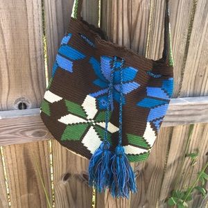 Handmade Crochet Wayuu Mochila Crossbody Bag
